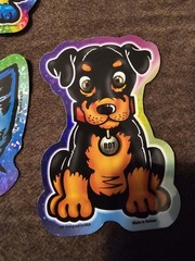 Cat And Dog Holographic Stickers Vintage 1998 CEI Made In The USA