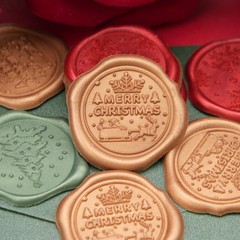 Christmas Series Wax Seal Stickers Envelopes Seal stickers for Christmas Decor