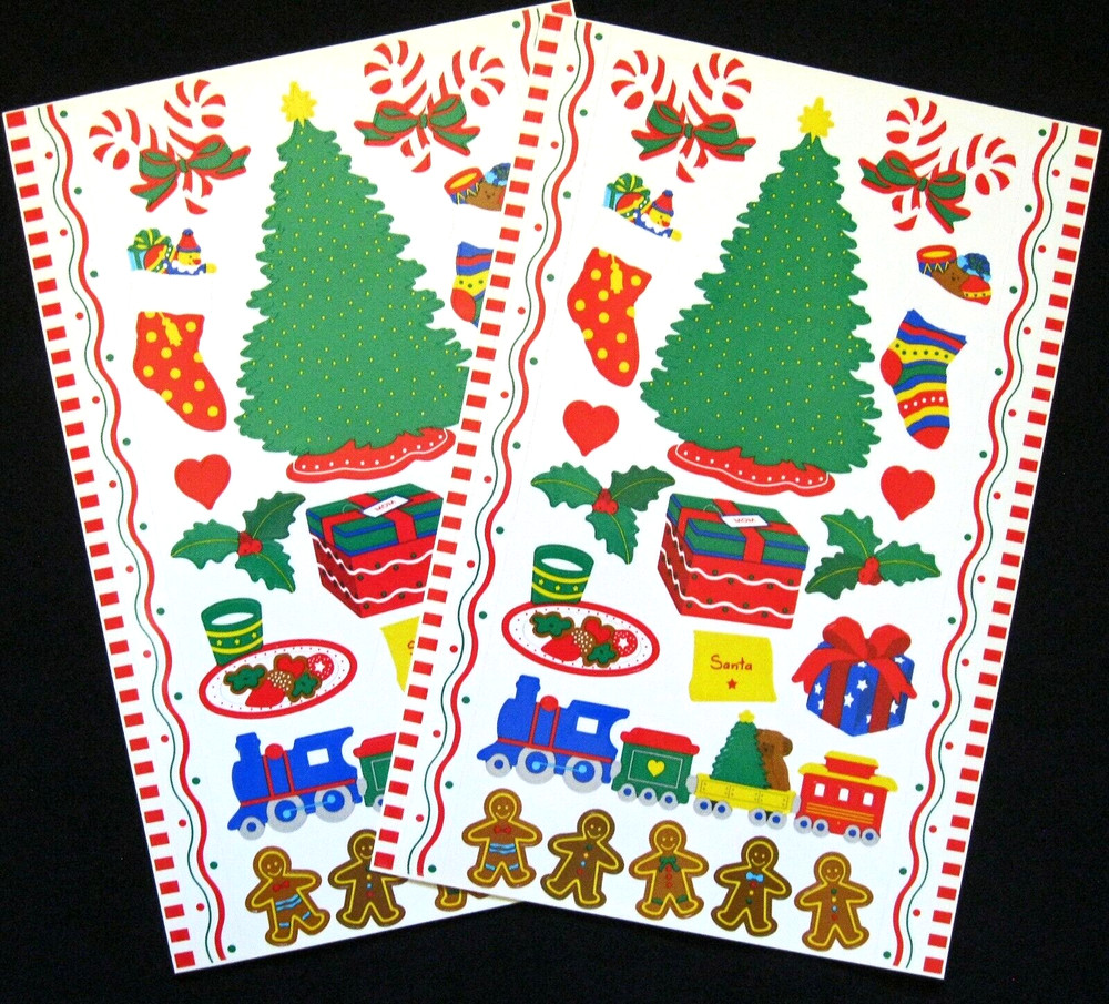 Mrs Grossman Two Sheets Vintage 6×9″ ‘Christmas’ Stickers (c-1998)