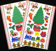 Mrs Grossman Two Sheets Vintage 6×9″ ‘Christmas’ Stickers (c-1998)