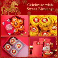 160PCS Lunar New Year Stickers – 2026 Chinese New Year of the Horse Sticker for