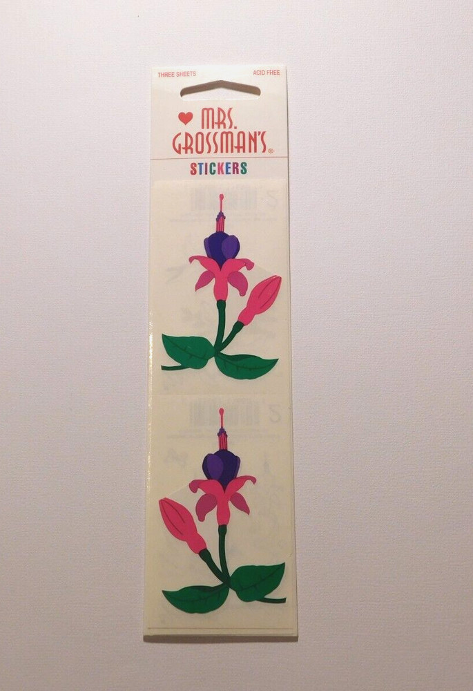 ~Mrs. Grossman’s Lot of 3 Strips Brand New in Package ~Fuchsia~ Stickers HTF~