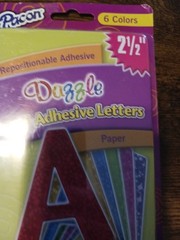 Pacon Self-adhesive Paper Letters DAZZLE 6 COLORS 2 1/2″