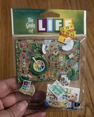 Hasbro Game of Life Scrapbook 3D Sticker Collage Jolee’s Boutique Rare Crafts