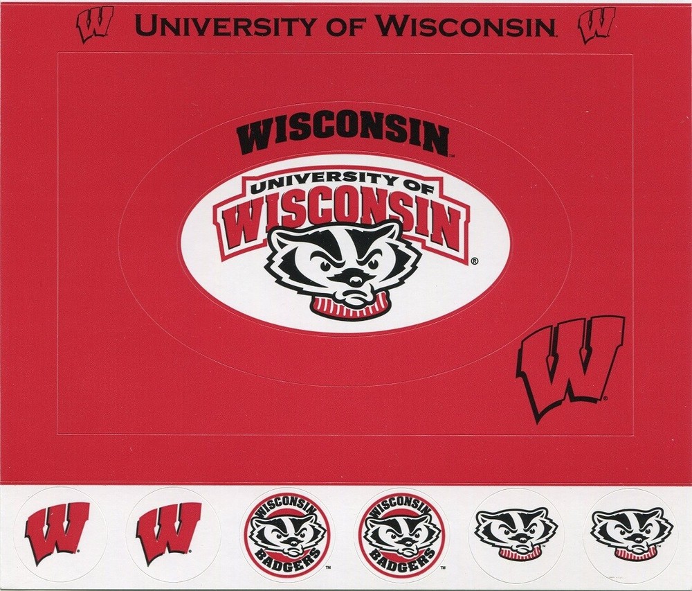 University of Wisconsin Badgers NCAA Cardstock Sticker Frame, scrapbook