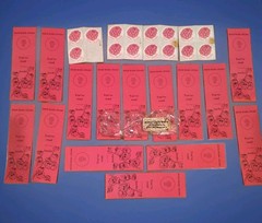 Vintage 1977 CTP Raspberry Scratch N Sniff Bookmarks & Stickers Lot of 15