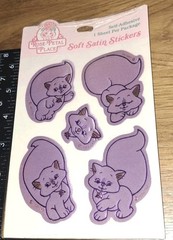 Vintage Stickers Hallmark Rose Petal Place Satin Stickers 1 Pkg,code20-1