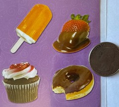 DESSERT FOOD Stickers(50pcs) •Cupcake•Donuts•Cookies•Ice Cream•Candy•Card Making