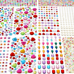 2774pcs Gem Stickers Jewels for Crafts, Self Adhesive Rhinestone Jewel Stick …
