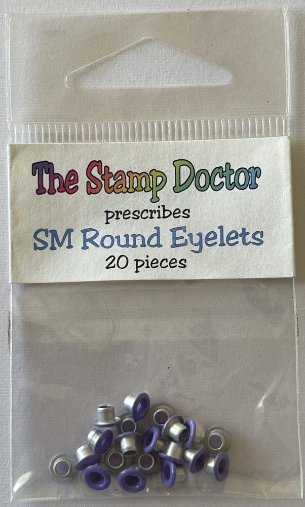 PURPLE ALUMINUM ROUND EYELET(20pcs)The Stamp Doctor •Card making•Scrapbooking•