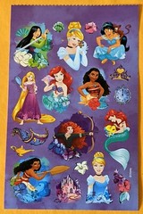 Disney, Princess Sticker Single Sheet
