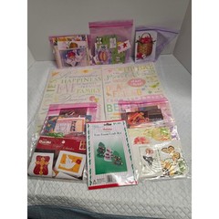 Scrapbooking Card Making Supply Lot Colorbok Vellum Rub-ons Christmas Birthday
