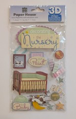 Decorating The Nursery Baby Pregnancy Scrapbooking Stickers By Paper House RARE