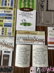 Family Dad Mom Scrapbooking Lot Embellishments Stickers Rub Ons Grandpa Grandma