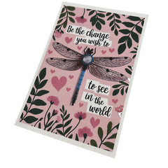 DRAGONFLIES POSTCARDS, Card Toppers Scrapbook Junk Journal Art Cards 4 pcs,
