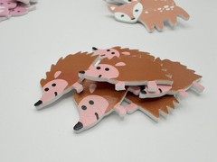 Woodland Creatures Foam Craft Stickers 57pcs Fox, Bunny, Deer, Raccoon, Hedgehog