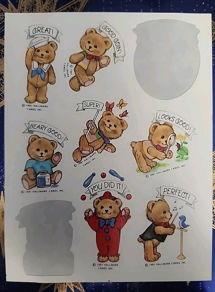 Vtg Lot 80s 90s Teddy Bear Theme Hallmark American Greetings Sandylion Preowned