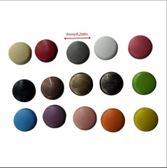 300 Pieces 6Mm round Brads 15 Colors Random Mixed in Storage Box, Paper Fastener