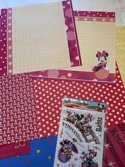 Disney Minnie and Mickey Mouse Scrapbook papers, Stickers, and kits