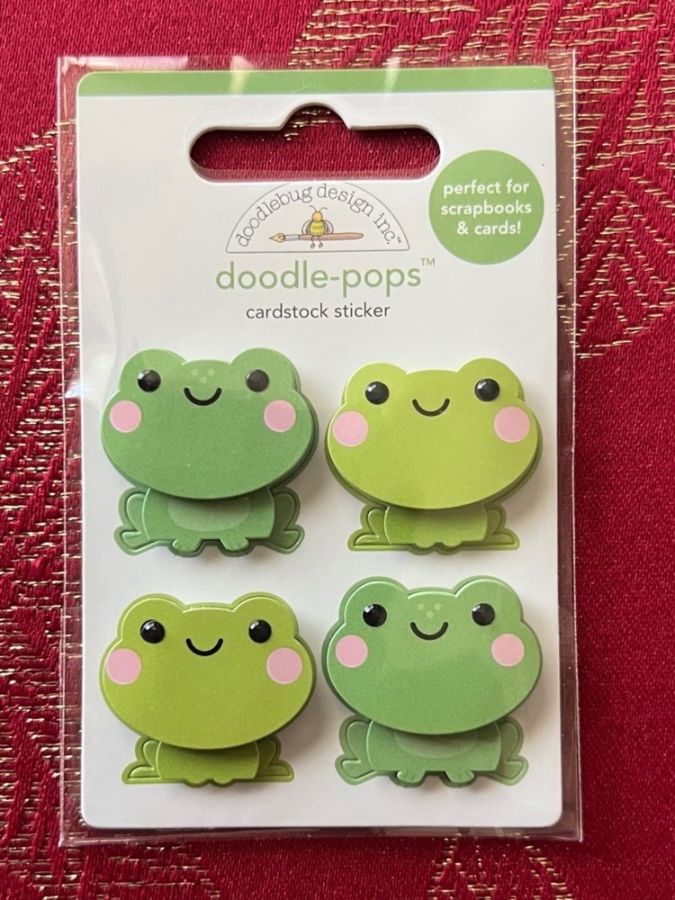 FISH & FROGS Retired Doodle-Pops 3D Sticker – YOU CHOOSE – SOOOO CUTE