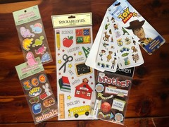 NEW Lot Of 5 Packages Stickers Boys Dinosaurs Zoo Toy Story 4 Big Little Brother