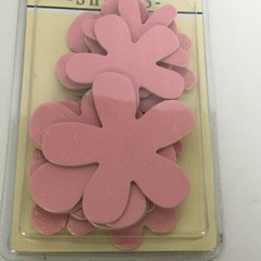 Pressed Petals Chip Chatter Glitzy 12 Flowers Chipboard Accents Scrapbooking New