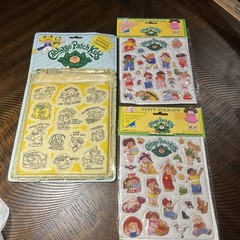 Vintage 1980s Cabbage Patch Kids Puffy Stickers 1983-new & Color Stickers Used