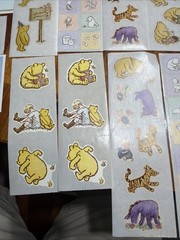 Large Lot Of Classic Winnie The Pooh Stickers And Cards Vintage Hallmark Disney