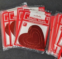Valentine Hearts Cupid Red Metallic Lot Crafts Bulletin Boards Scrapbook Wedding