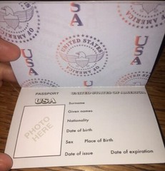 RARE Jolees PASSPORT Book W/ Pages (Like Real) USA Vacation International Travel