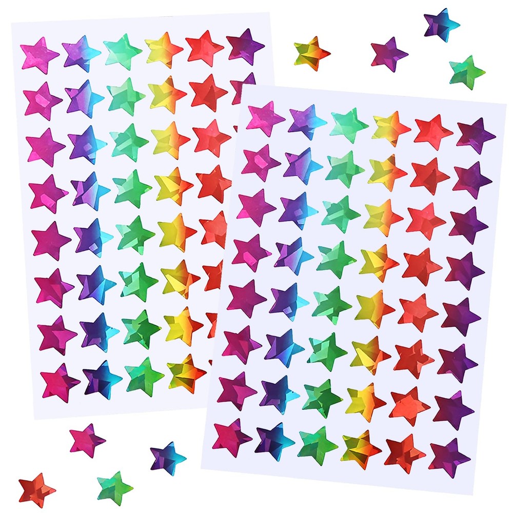 1440 Pcs Star Stickers, 0.6″ Holographic Rainbow Small Star, Colorful