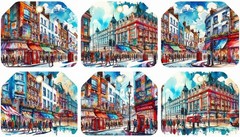 Cute London Tags Junk Journal Scrapbook