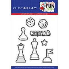 Photoplay Metal Cutting Die and Clear Stamp Set – FAMILY FUN NIGHT
