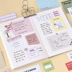 Monolike Today’s Record Sticker Pack (102 Stickers) – Variety Pack, Journal