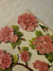 Greenbrier International Dimensional Flower Scrapbook Stickers