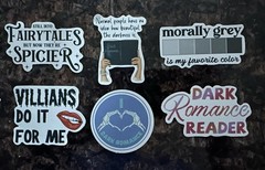 Dark Romance Reader Stickers Set Of 10