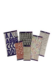 Multi Coloured Alphabet Sheets By Sticko 97pc
