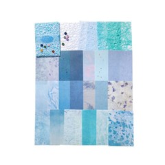 26Pcs DIY Diary Decor Accessories Handmade Scrapbook Paper Craft Textured Paper.
