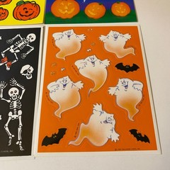 Hallmark & AGC Halloween Stickers Set Ghosts Cats Skeletons Pumpkins & More