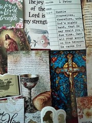 #773 – SMALL FAITH & FLORAL Junk Journal Scrapbooking Kit – 15 Pieces SHIPS FREE