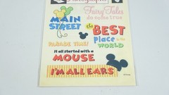 SandyLion Disney Phrase Sheet Theme Park DSCB43 Stickers