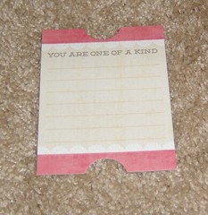 My Mind’s » the sweetest thing» Journal Card Diecut ~ Honey…..One of a Kind