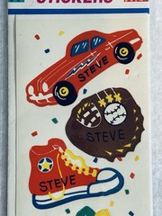 Vintage Steve Russ Personally Yours Stickers SEALED Sports Theme Arts & Crafts