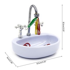 Magnetics Paper Clip Dispenser Sink Design Dollhouse Decor for DIY Lover