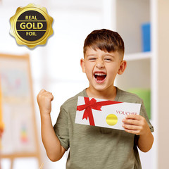 320 PCS round Golden Embossing Stickers, Gold Foil Self-Adhesive Wafer Seal Labe