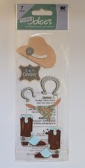 Jolee’s Cowboy Boots Hat Bandana Scrapbooking Stickers