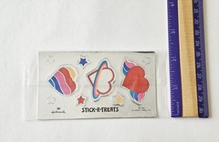 Vtg Stick R Treats Stickers NIP Hallmark Foil Hearts Stars 1984 Halloween