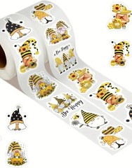 500 pc. Bee Gnome Scrapbook Sticker Envelope Labels 1″ CUTE!