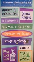 2 Books 300+ Stickers 4 Crafts, Scrapbooks/Cards Foil/Glitter/Emboss Winter #168