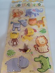 Kingsbridge Handmade 3D Stickers Safari Animal Jungle Themed NIP HK-081